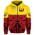 Marquesas Islands Zip Hoodie Marquesan Tattoo Special Style Gradient Red LT8 - Polynesian Pride