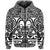 Marquesas Islands Zip Hoodie Marquesan Tattoo Simple Style Black LT8 - Polynesian Pride