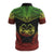 Marquesas Islands Polo Shirt Marquesas Islands Tiki Face Polynesian Chief Tattoo Reggae Version - Polynesian Pride