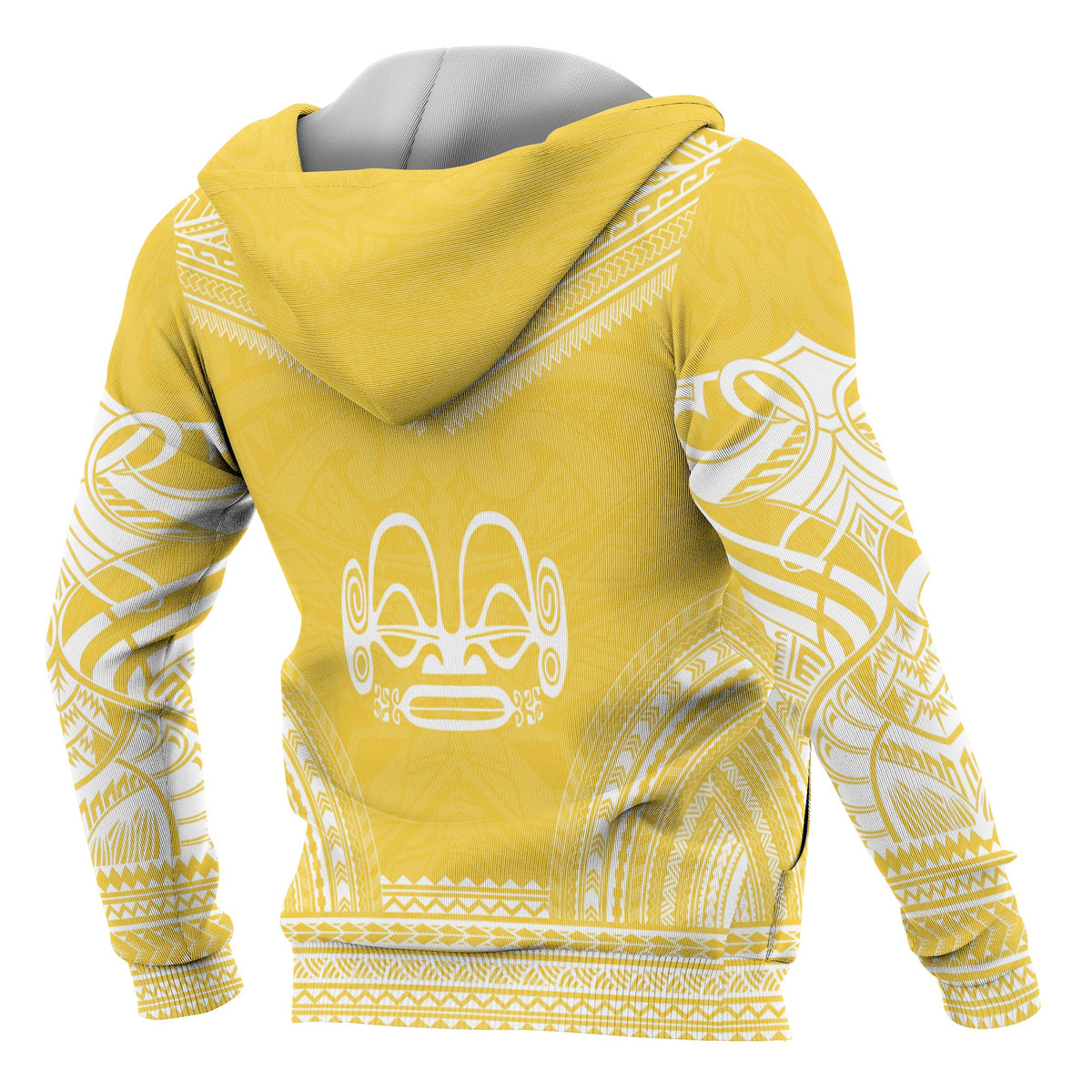 Marquesas Islands Polynesian Chief Custom Zip up Hoodie Flag Version - Polynesian Pride