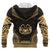 Marquesas Islands Polynesian Chief Custom Zip up Hoodie Gold Version Gold - Polynesian Pride