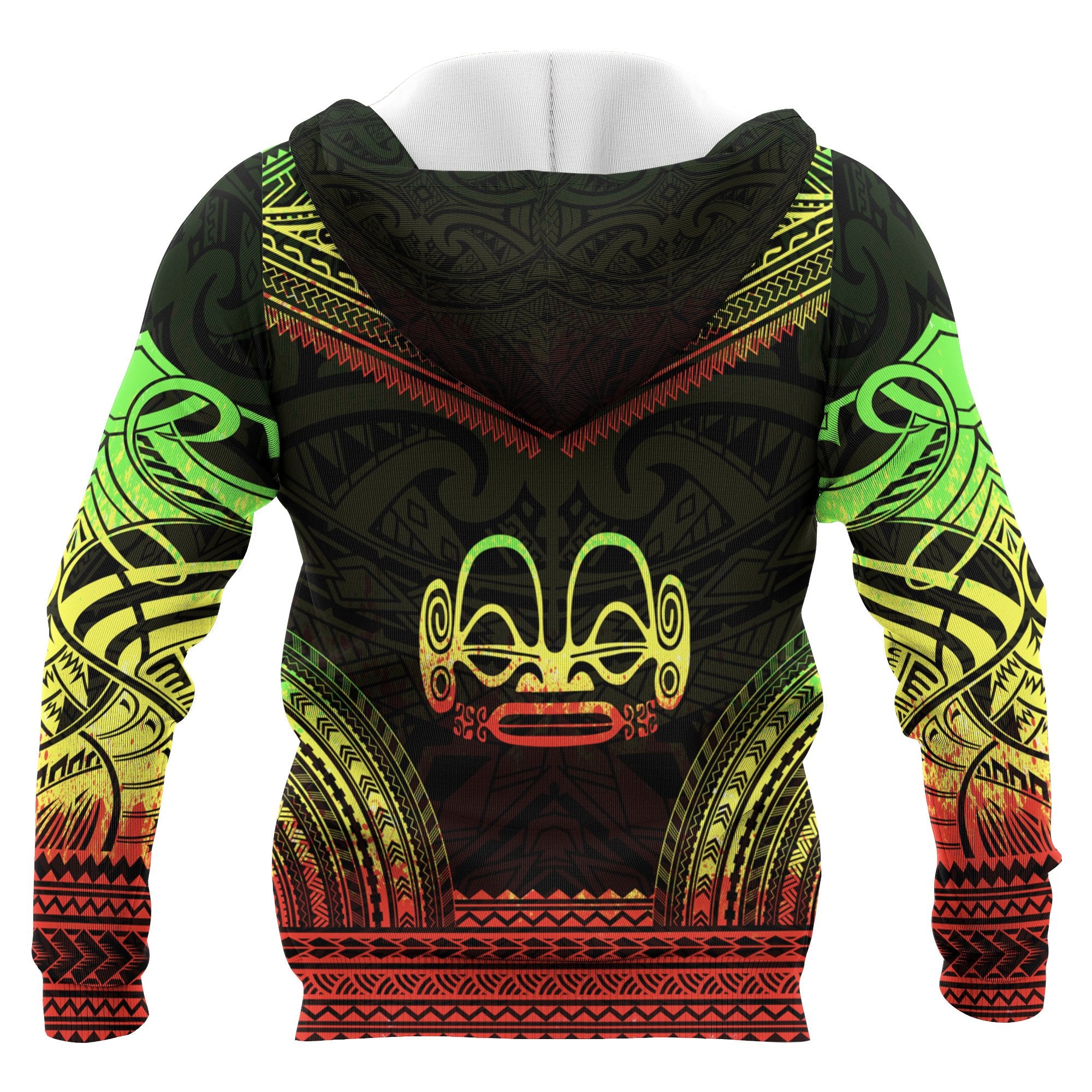 Marquesas Islands Polynesian Chief Custom Hoodie Reggae Version Unisex Reggae - Polynesian Pride