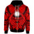 Marshall Islands Zip Hoodie Classic Vignette Style Unisex Red - Polynesian Pride