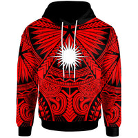 Marshall Islands Hoodie Classic Vignette Style Unisex Red - Polynesian Pride