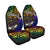 Marshall Islands Custom Personalised Car Seat Covers - Rainbow Polynesian Pattern Crest - Polynesian Pride