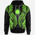 Marshall Islands Hoodie Polynesian Lion Head Green Style Unisex Green - Polynesian Pride