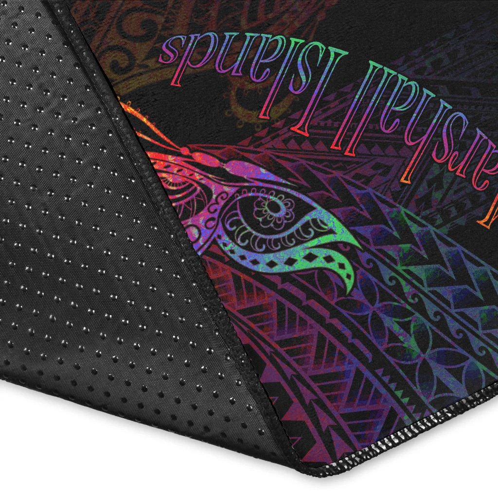 Marshall Islands Area Rug - Butterfly Polynesian Style - Polynesian Pride