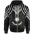 Marshall Islands Custom Zip up Hoodie Polynesian Armor Style Black Unisex Black - Polynesian Pride