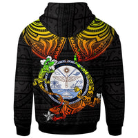 Marshall Islands Custom Zip up Hoodie Lizard Good Chest - Polynesian Pride