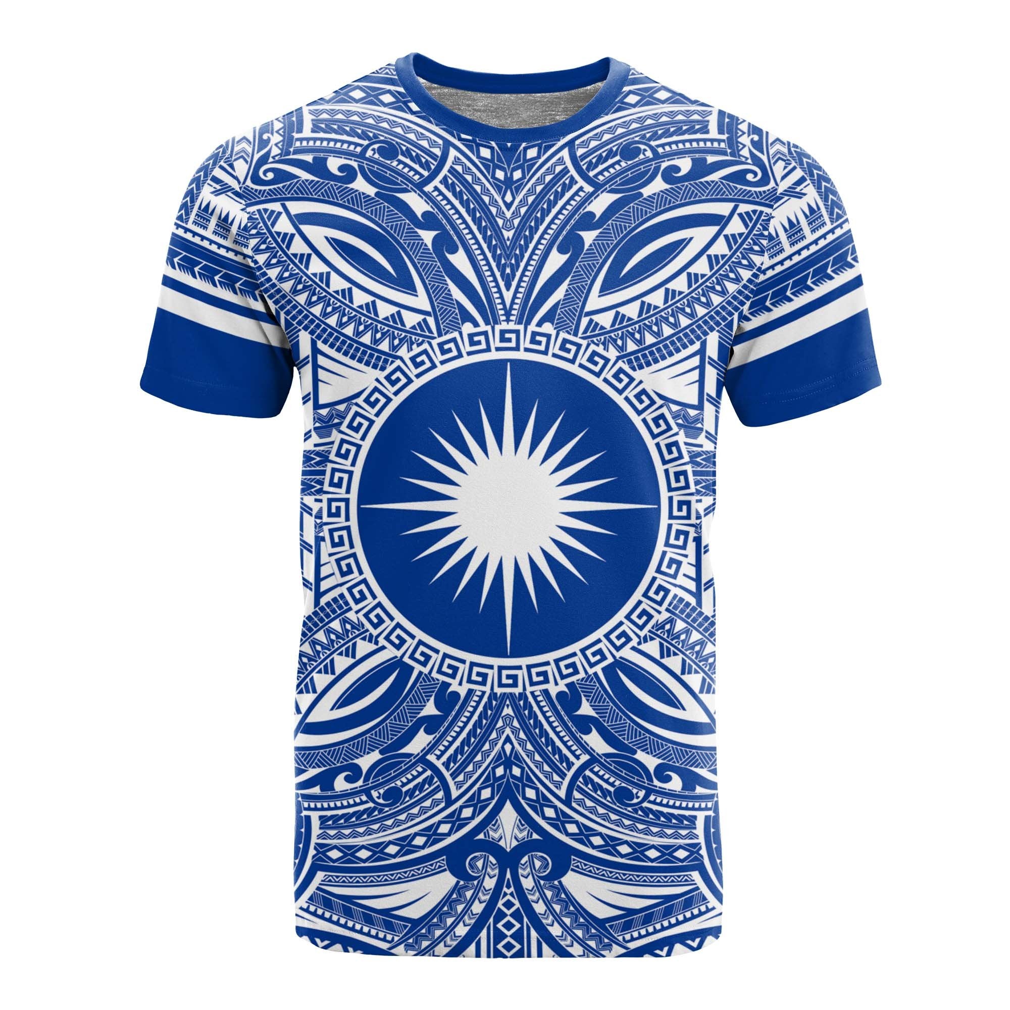 Marshall Islands All T Shirt Marshall Islands Coat Of Arms Polynesian Flag Color Unisex Blue - Polynesian Pride