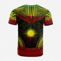 Marshall Islands Custom T Shirt Marshall Islands Flag Polynesian Chief Tattoo Reggae Version Unisex Reggae - Polynesian Pride