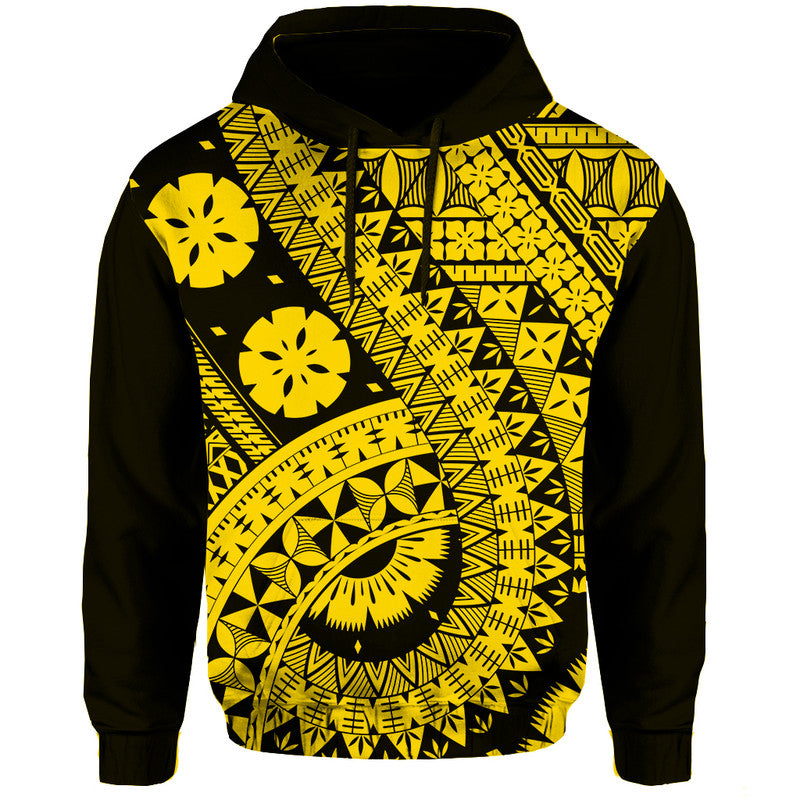 Polynesian Masi Kesa Gold Style Hoodie LT9 Hoodie Gold - Polynesian Pride