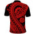 Polynesian Masi Kesa Red Style Polo Shirt LT9 - Polynesian Pride