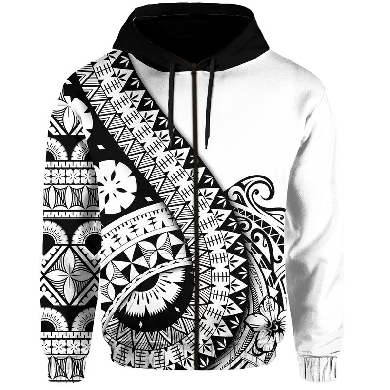Polynesian Masi Kesa No2 Black Style Hoodie LT9 - Polynesian Pride