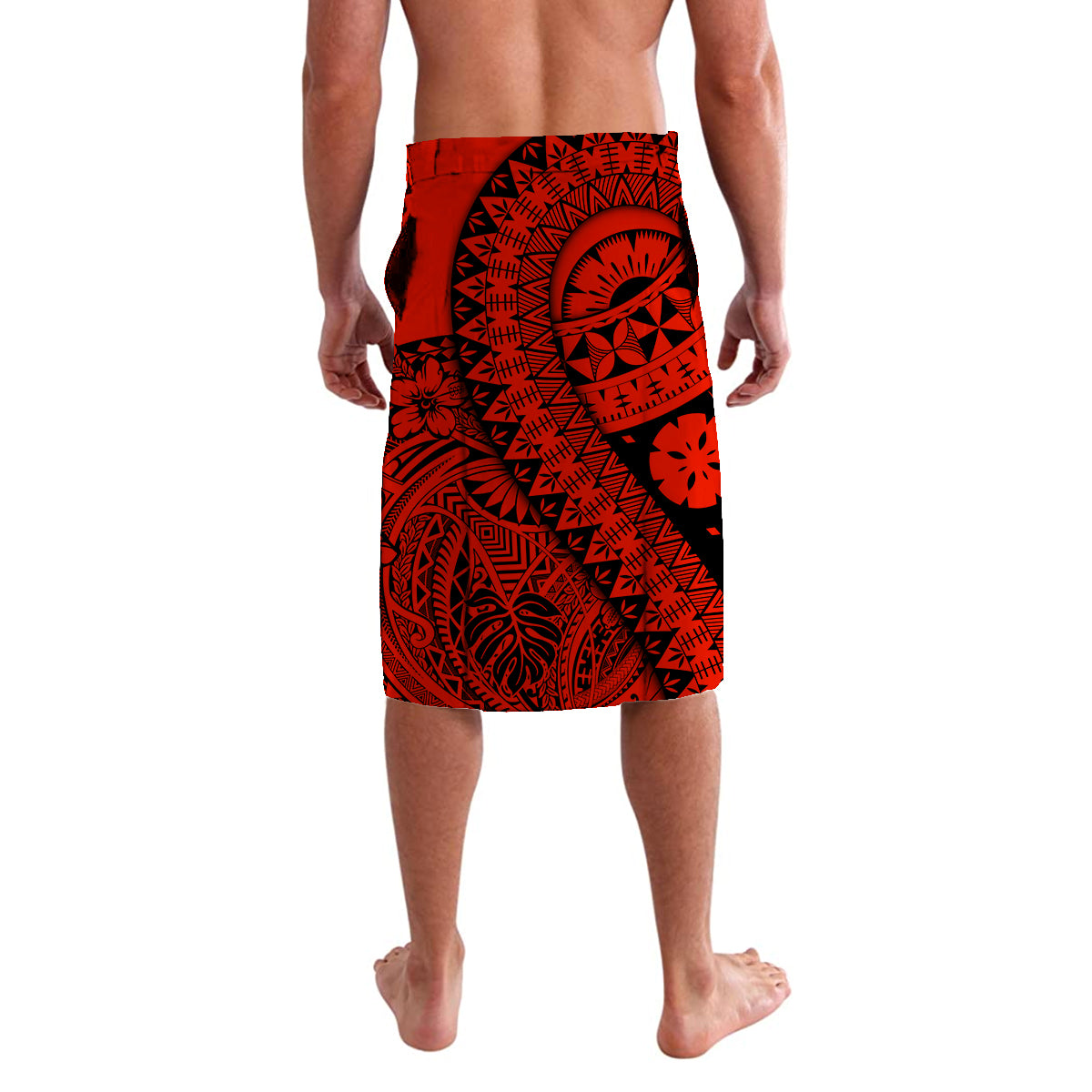 Polynesian Masi Kesa No2 Red Style Lavalava LT9 - Polynesian Pride