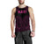 Hawaiian Kanaka Map Polynesian Maui Men's Tank Top - Pink - Brad Style - AH - Polynesian Pride