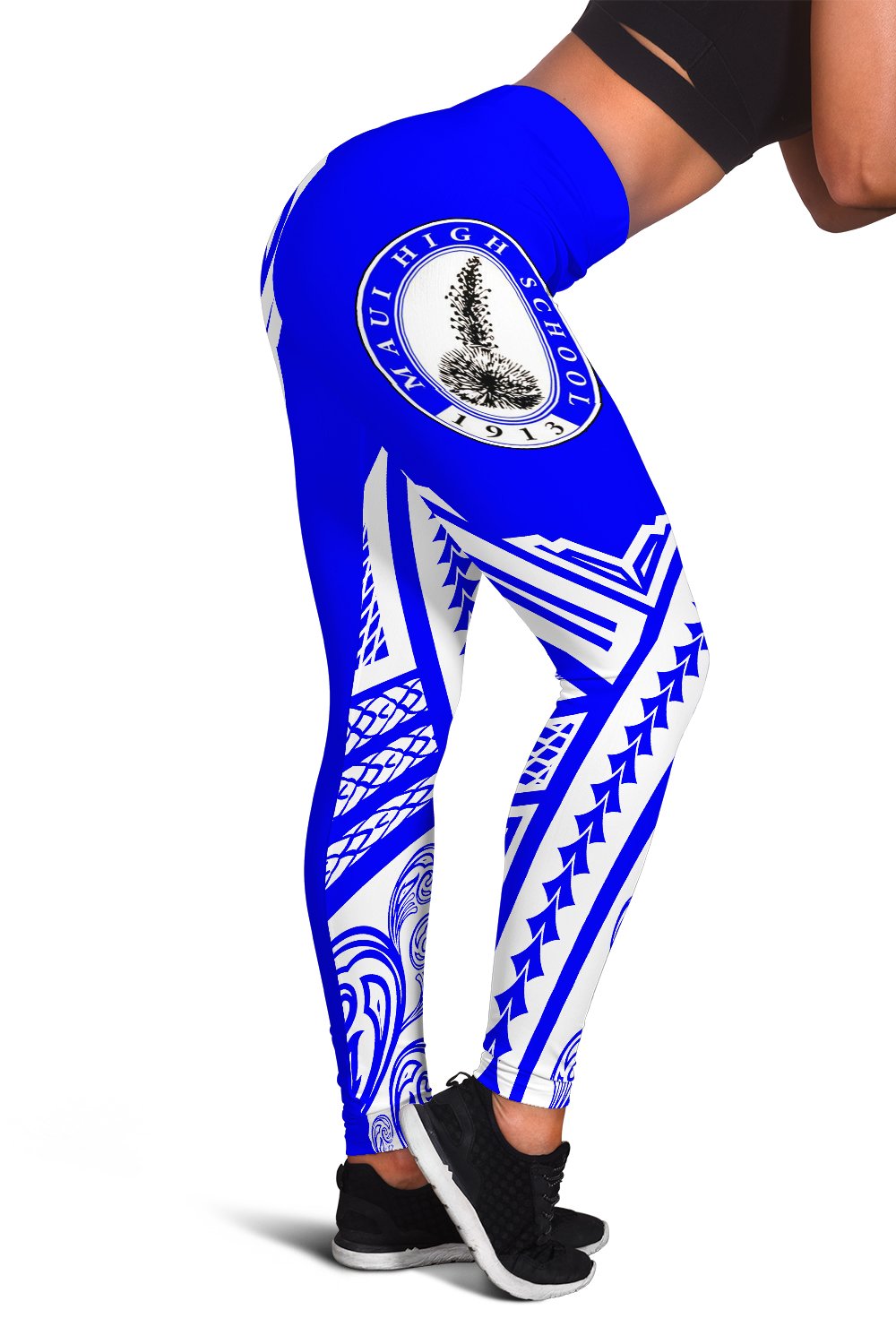 Hawaii - Maui High Leggings - AH Blue - Polynesian Pride