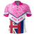 Hawaii Flag Maui Polo Shirt Pink Mit Style - Polynesian Pride