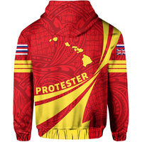 Hawaii Mauna Kea Polynesian Zipper Hoodie Doma Style - Polynesian Pride