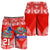 (Custom Personalised) Toa Samoa Polynesian Rugby Men Shorts Samoan Flag Red Color LT9 Red - Polynesian Pride