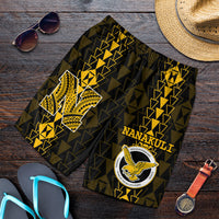 Hawaii - Nanakuli High Mix Kakau Men Short LT6 Yellow - Polynesian Pride