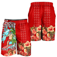 (Custom Personalised) Hawaii Mele Kalikimaka Men Short Santa Claus Surfing Xmas Time LT9 - Polynesian Pride