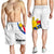 Pilipinas Men Shorts Simple Style - White LT6 - Polynesian Pride