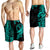 Hawaii Polynesian Warrior Kakau Men Shorts-Blue LT6 - Polynesian Pride