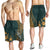 Hawaiian King Kamehameha Men Shorts Vibe Green Style LT6 - Polynesian Pride