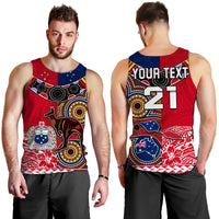 (Custom Personalised) Australia Aboriginal and Samoa Polynesian Men Tank Top Boomerang LT9 - Polynesian Pride
