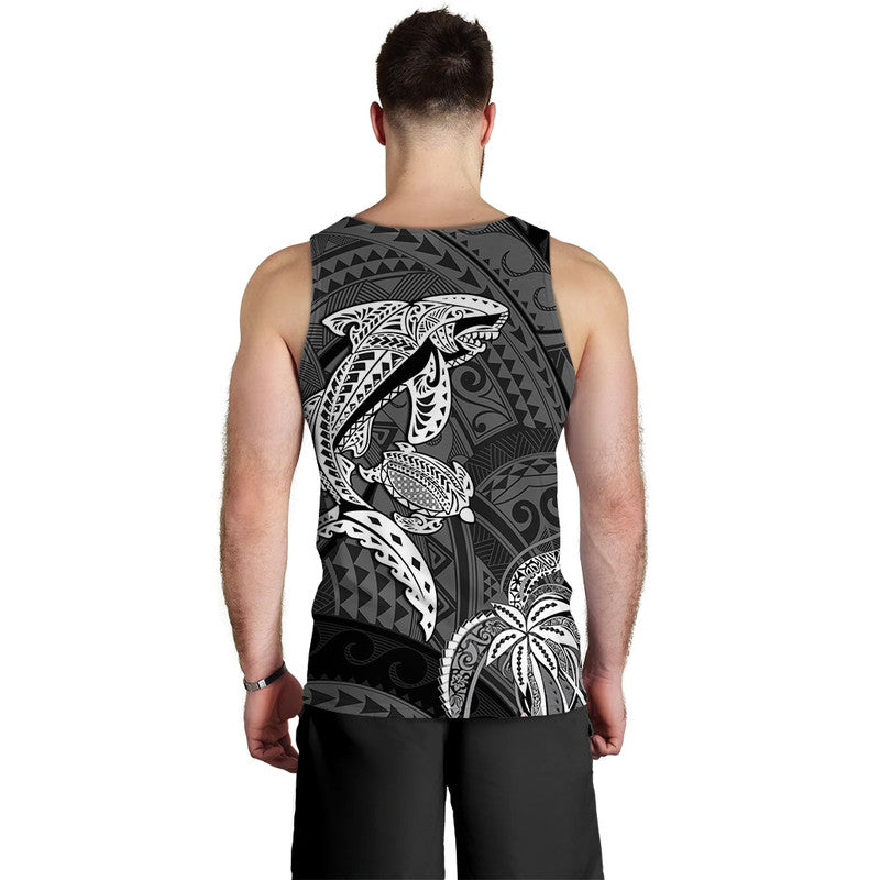 Hawaii Men Tank Top Shark and Turtle Mix Kakau LT9 - Polynesian Pride