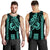 Kakau Hawaiian Polynesian Men Tank Top Turquoise Green LT6 - Polynesian Pride