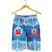 Toa Samoa Rugby Men Shorts Blue Sky LT6 - Polynesian Pride