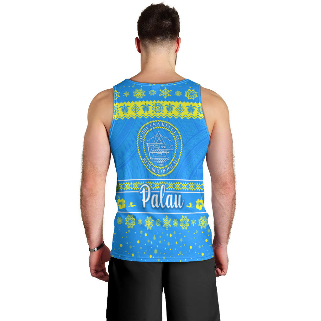 Palau Christmas Men Tank Top Simple Style LT8 - Polynesian Pride