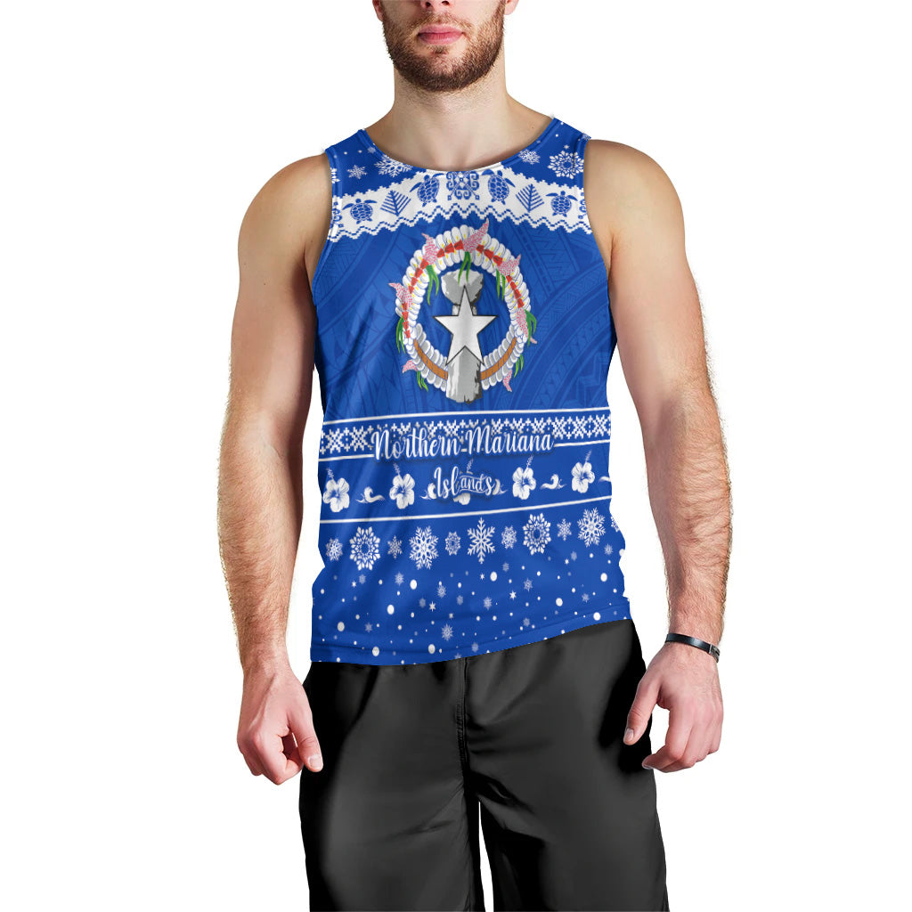 (Custom Personalised) Northern Mariana Islands Christmas Men Tank Top Simple Style LT8 - Polynesian Pride