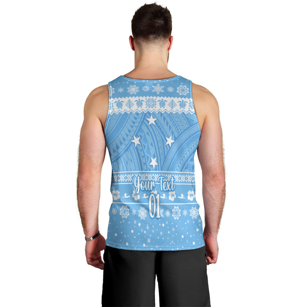 (Custom Personalised) Federated States of Micronesia Christmas Men Tank Top Simple Style - FSM Flag LT8 - Polynesian Pride