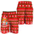 Hawaiian Santa Claus Mele Kalikimaka Men's Shorts - Aviv Style - Red - AH Red - Polynesian Pride