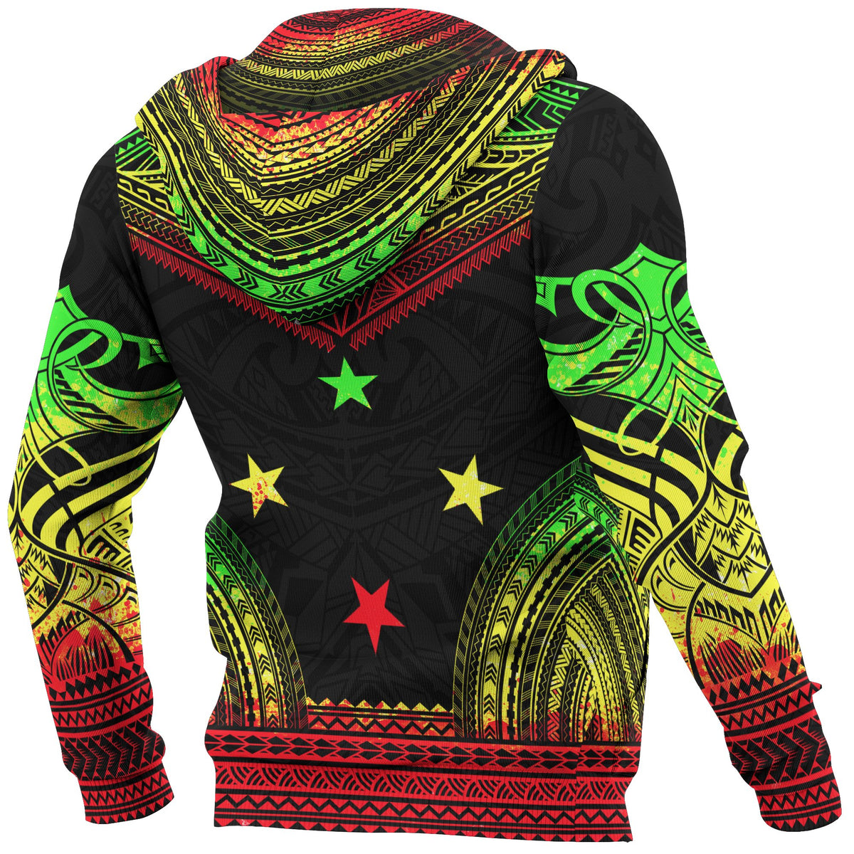 Federated States of Micronesia Hoodie Reggae Color Version Chief Style - Polynesian Pride