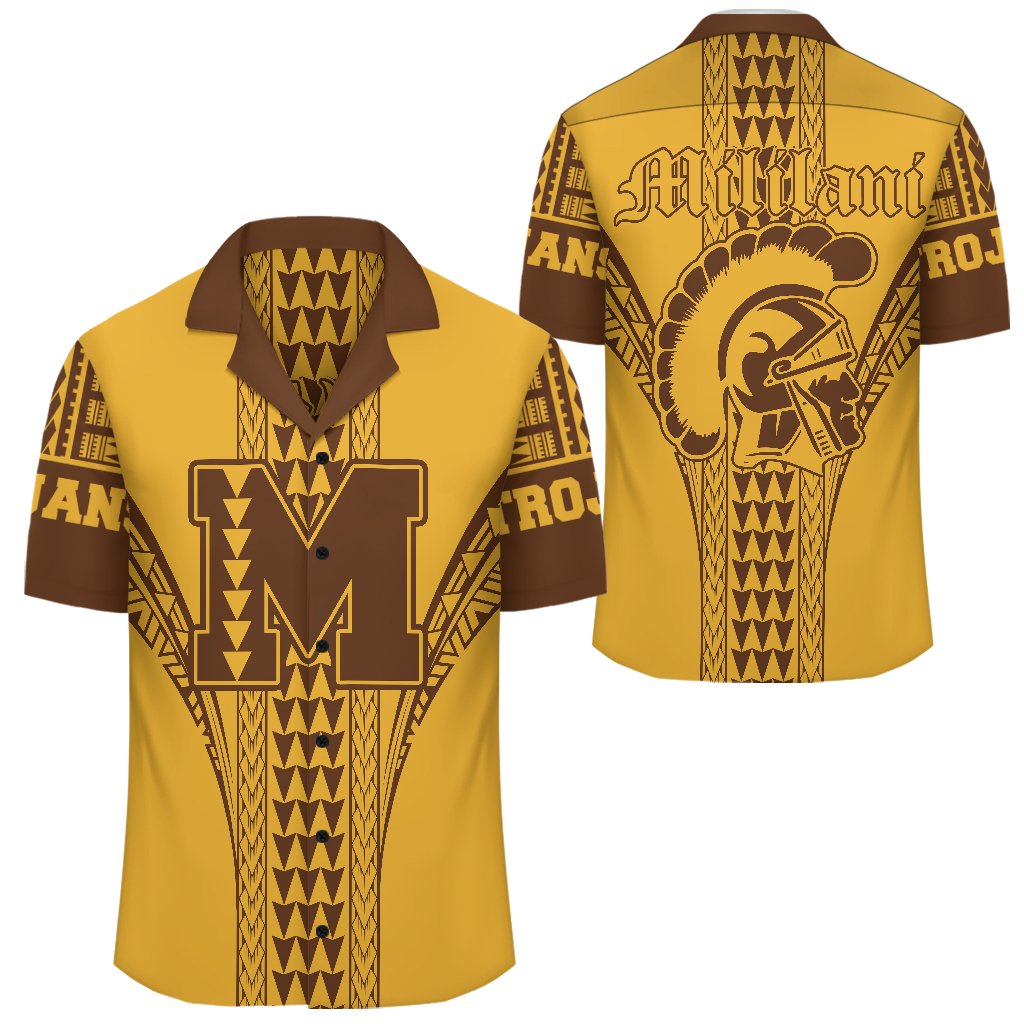 Hawaii Hawaiian Shirt - Mililani High Hawaiian Shirt - AH Unisex Gold - Polynesian Pride