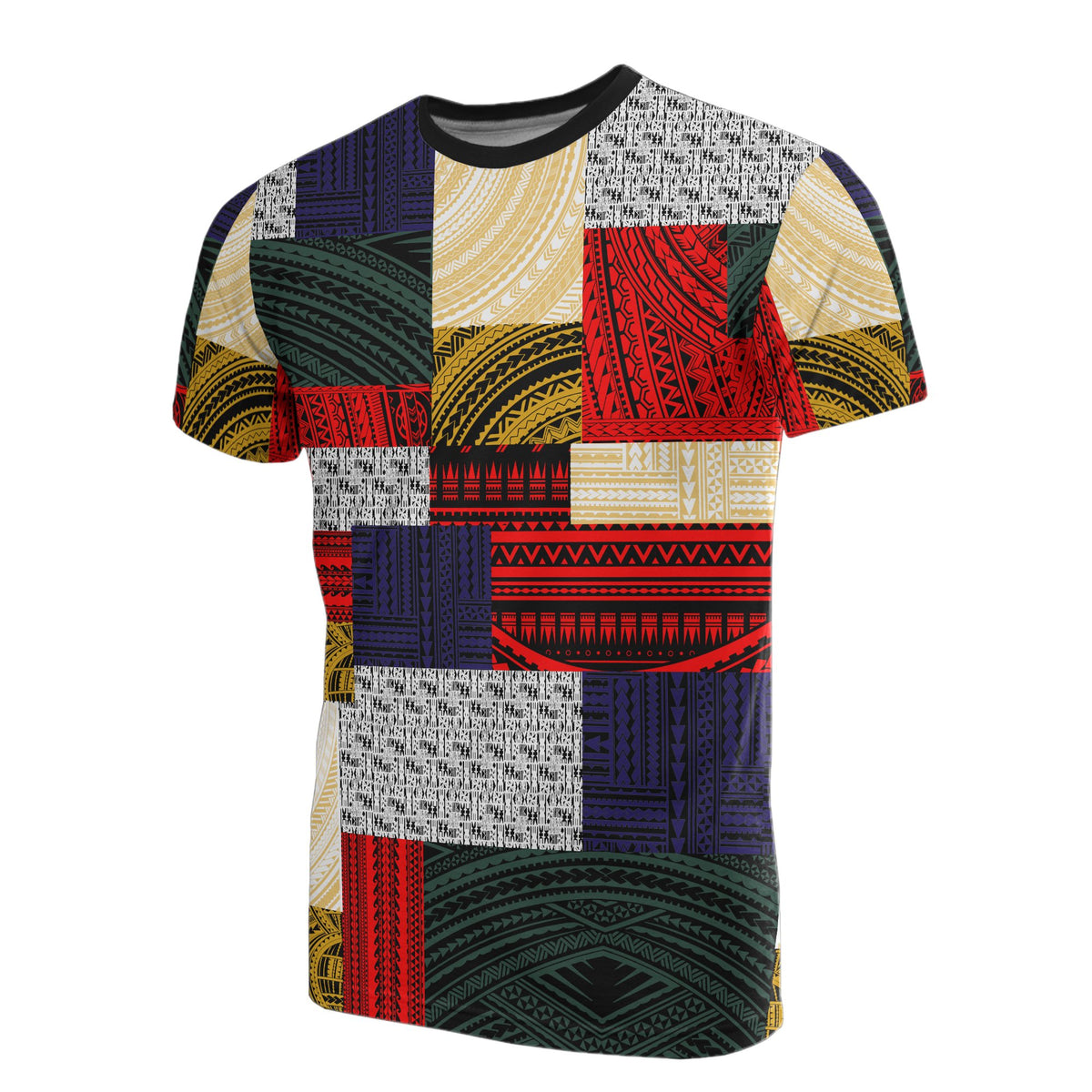 Polynesian All Over T Shirt Design Retro Patchwork Unisex Art - Polynesian Pride
