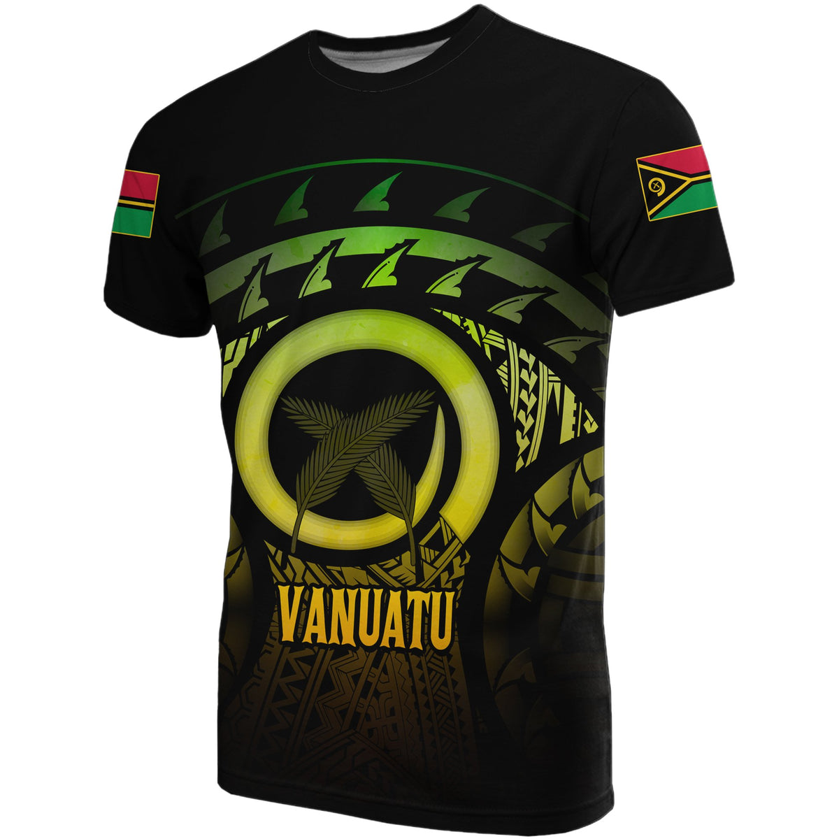 Vanuatu T Shirt Vanuatuan FLag Turtle Hibiscus (Reggae) Unisex Reggae - Polynesian Pride