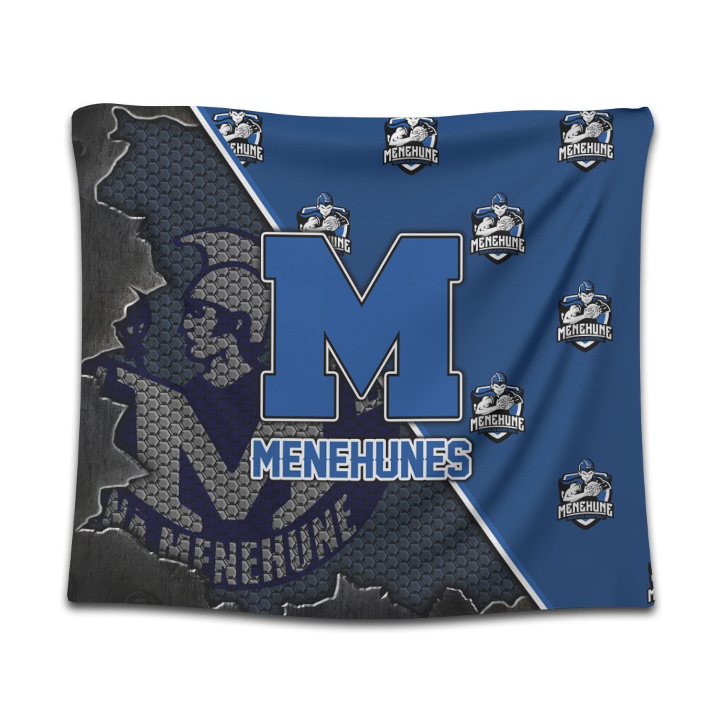 Hawaii - Moanalua High Tapestry - AH Wall Tapestry Large 104" x 88" Blue - Polynesian Pride