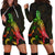 Polynesian Hoodie Dress - Turtle With Blooming Hibiscus Reggae LT8 Reggae - Polynesian Pride