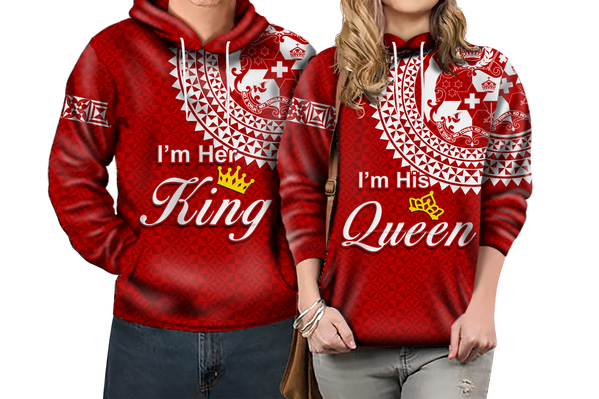 Valentine Day Tonga Couple Love Hoodie Tongan Turtle LT12 - Polynesian Pride