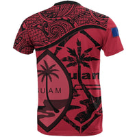 Guam T Shirt Guam Flag Red A02 - Polynesian Pride