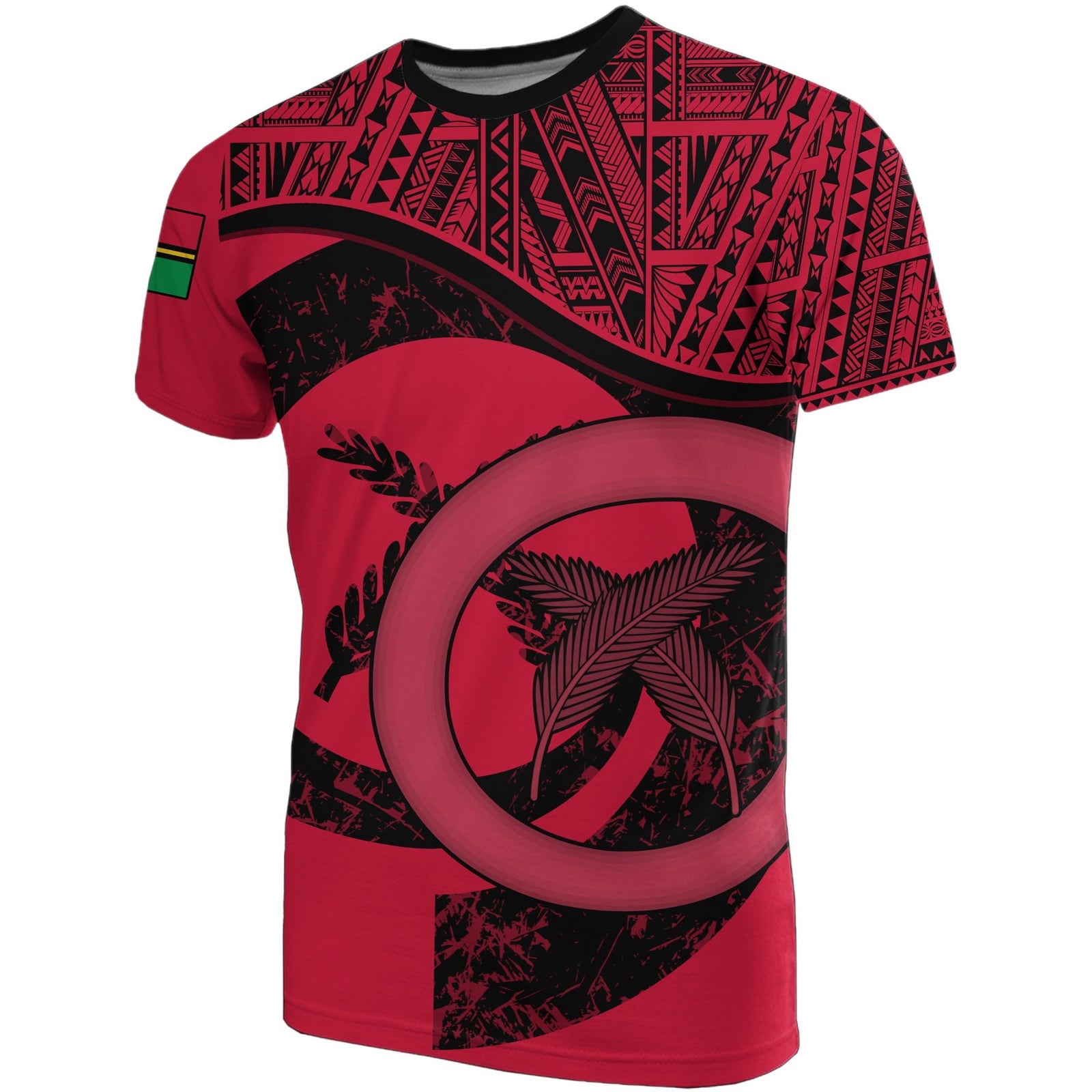 Vanuatu T Shirt Vanuatuan Flag Red A02 Unisex Red - Polynesian Pride
