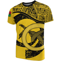 Vanuatu T Shirt Vanuatuan Flag Yellow A02 Unisex Yellow - Polynesian Pride