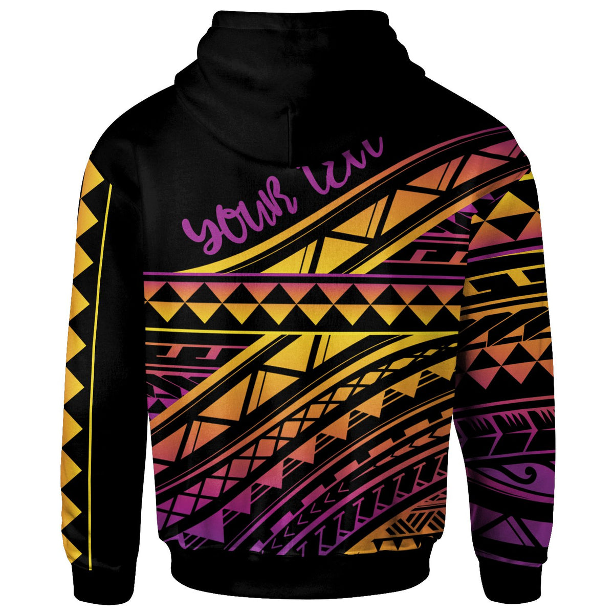 Polynesian Custom Zip up Hoodie Special Polynesian Ornaments - Polynesian Pride