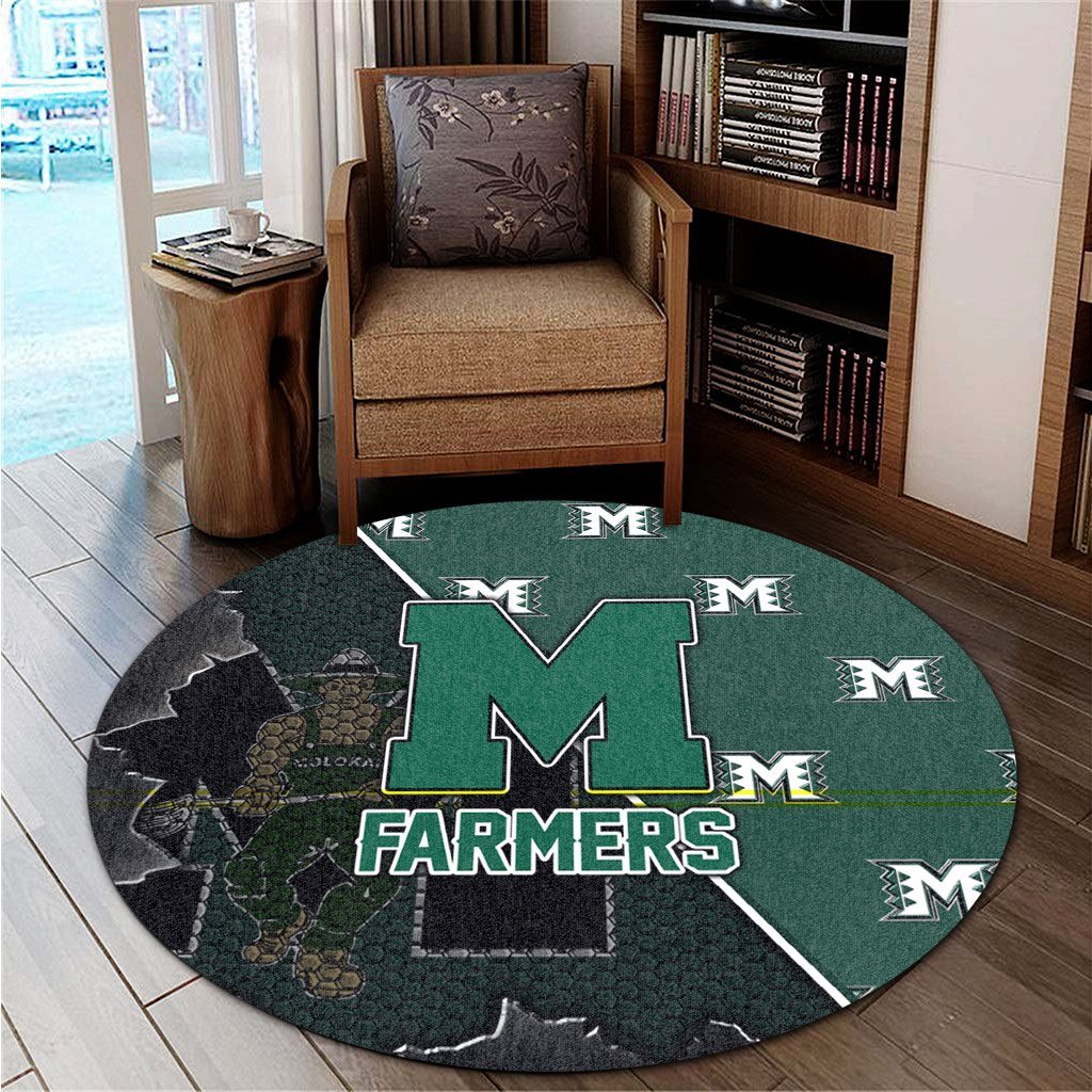 Hawaii - Molokai High Round Carpet - AH Round Carpet Green - Polynesian Pride