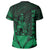 Hawaiian King Kanaka Map Polynesian Molokai T Shirt Green Hala Style - Polynesian Pride